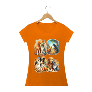 Nome do produto Camiseta Baby Long Quality –Gatos&Cães
