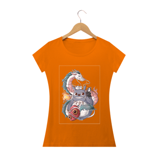 Nome do produto Camiseta Baby Long Quality – Neko e o Dragão