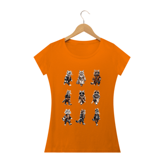 Nome do produto Camiseta Baby Long Quality –  6 Gatos elegantes