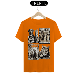 Nome do produto T-Shirt Classic - 4 gatos e 1 cachorro