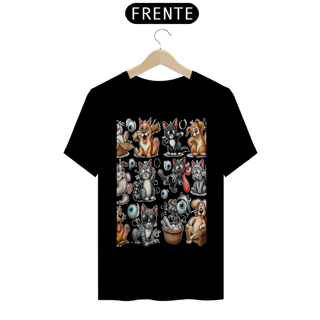 Nome do produto T-Shirt Classic - Gatos e cachorro Coletânea II