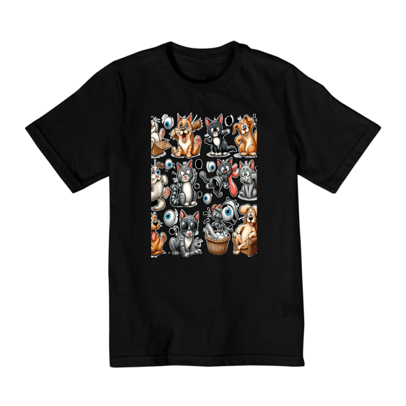 Camiseta Gatos e cachorro Coletânea II