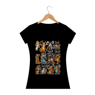 Nome do produto Camiseta Baby Long Classic -Gatos e cachorro Coletânea IV