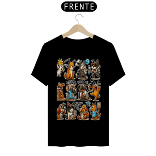 Nome do produto T-Shirt Classic - Gatos e cachorro Coletânea IV