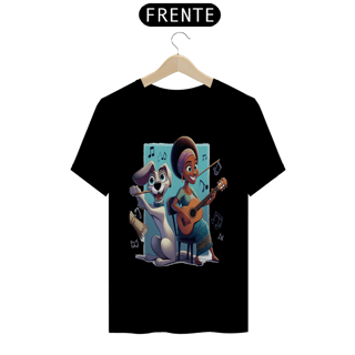 Nome do produto T-Shirt Classic - Camiseta cachorro Tocando