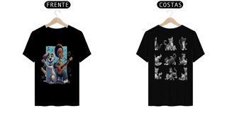 Nome do produto T- shirt Quality - Camiseta cachorro Tocando V/F