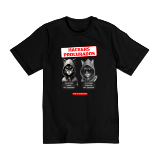 Nome do produto Camiseta Quality Infantil 10a/14a - Gatos Hackers procurados