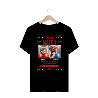 Nome do produto T-Shirt PLUS SIZE - Boxe GatoXCão Peso Pulga