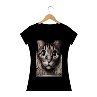 Nome do produto Camiseta Baby Classic Long - Gato Frontal