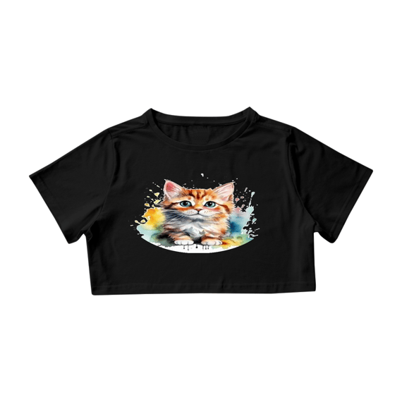 Camiseta Cropped - Misteriosa