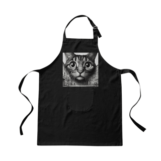 Nome do produto Avental de Brim - Gato Frontal