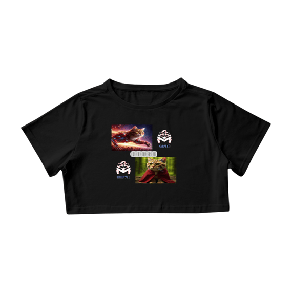 Camiseta Cropped - Gato Goose Marvel I