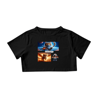 Nome do produto Camiseta Cropped - Gato Goose Marvel II