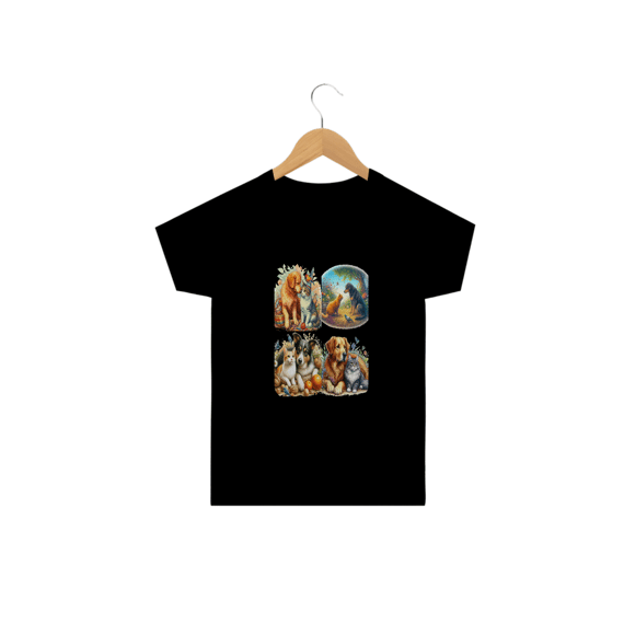 Camiseta Classic Infantil 2a/14a - Gatos&Cães