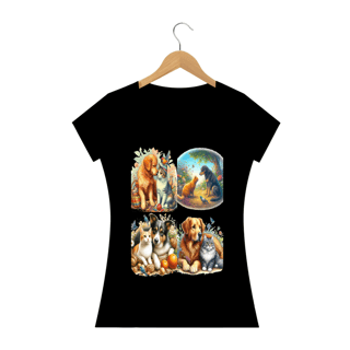 Nome do produto Camiseta Baby Long Quality –Gatos&Cães
