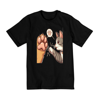 Nome do produto Camiseta Quality Infantil 2a/8a -Amizade cão e gato