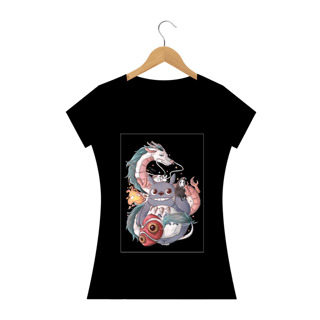 Nome do produto Camiseta Baby Long Quality – Neko e o Dragão