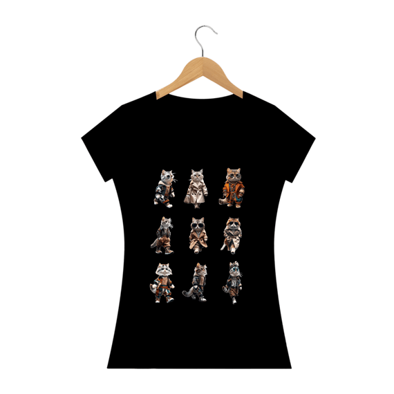 Camiseta Baby Long Quality –  6 Gatos elegantes