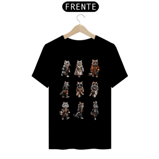 Nome do produto T- shirt Quality - 6 Gatos elegantes
