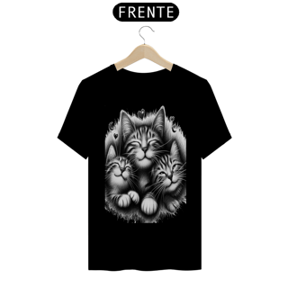 Nome do produto T- shirt Classic - 3 Gatinhos sorrindo