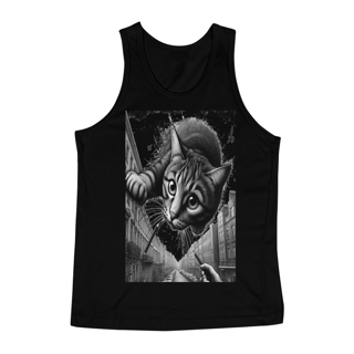 Nome do produto Regata Masculina- Gato saindo do céu