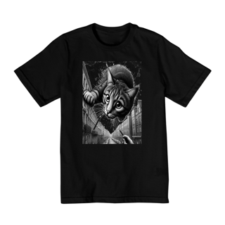 Nome do produto Camiseta Quality Infantil 10a/14a - Gato saindo do céu