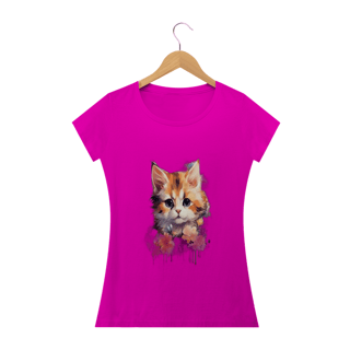 Nome do produto Camiseta Baby Long Classic -Gatinha III