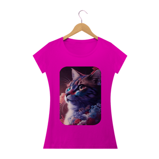 Nome do produto Camiseta Baby Long Classic -Gata Pintura