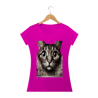 Nome do produto Camiseta Baby Classic Long - Gato Frontal