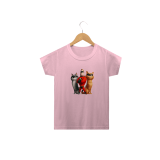 Nome do produto Camiseta Classic Infantil 2a/14a - Gatos Incríveis