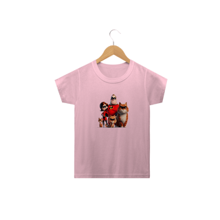 Nome do produto Camiseta Classic Infantil 2a/14a - Gatos Incríveis