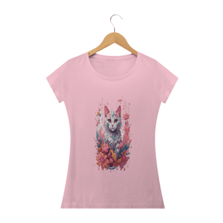 Nome do produto Camiseta Baby Long  -Gatinha III