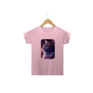 Nome do produto Camiseta Classic Infantil 2a/14a - Gata Pintura