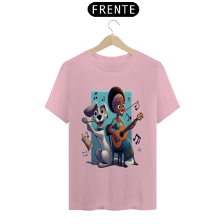 Nome do produto T-Shirt Classic - Camiseta cachorro Tocando