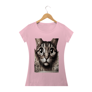 Nome do produto Camiseta Baby Classic Long - Gato Frontal