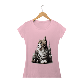 Nome do produto Camiseta Baby Classic Long- Gato em desenho Lápis I