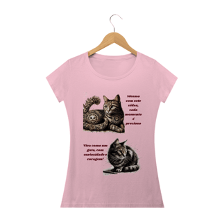 Nome do produto Camiseta Baby Classic Long- Gato em desenho Lápis II