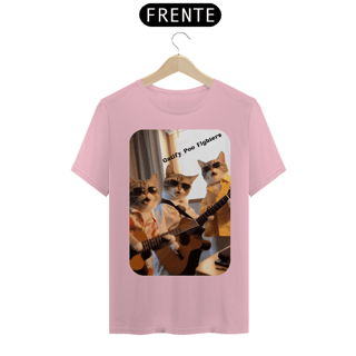 Nome do produto T-Shirt Classic - Gato -Banda Gatify Poo Fighters