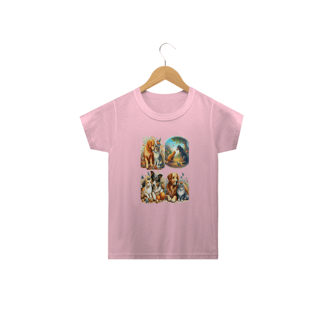 Nome do produto Camiseta Classic Infantil 2a/14a - Gatos&Cães