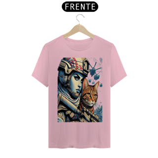 Nome do produto T-Shirt Classic - Gato e Soldada
