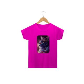 Nome do produto Camiseta Classic Infantil 2a/14a - Gata Pintura