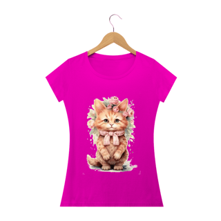 Nome do produto Camiseta Baby Long Quality  – Gatinha