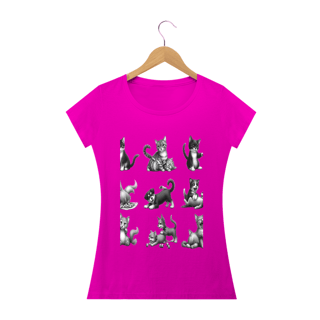 Nome do produto Camiseta Baby Long Quality –Gatos e cachorro Coletânea