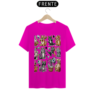 Nome do produto T-Shirt Classic - Gatos e cachorro Coletânea II