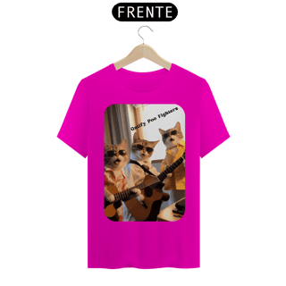 Nome do produto T-Shirt Classic - Gato -Banda Gatify Poo Fighters