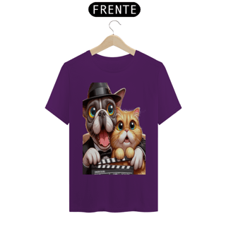 Nome do produto T-Shirt Classic - Gato e cachorro claquete