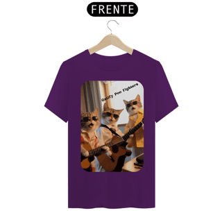 Nome do produto T-Shirt Classic - Gato -Banda Gatify Poo Fighters