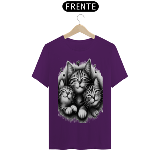 Nome do produto T- shirt Classic - 3 Gatinhos sorrindo