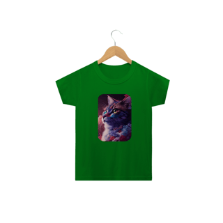 Nome do produto Camiseta Classic Infantil 2a/14a - Gata Pintura