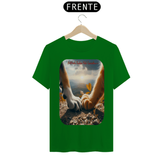 Nome do produto T-Shirt Classic- Patas e Patas - Amizade cão e gato